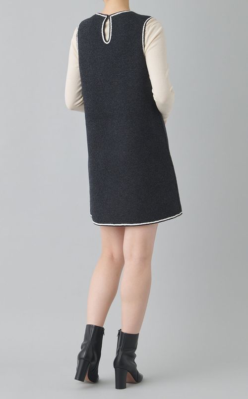 ウールニットミニワンピース