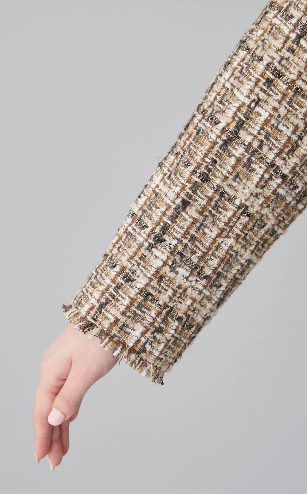 ラメツイードテーラーカラージャケット