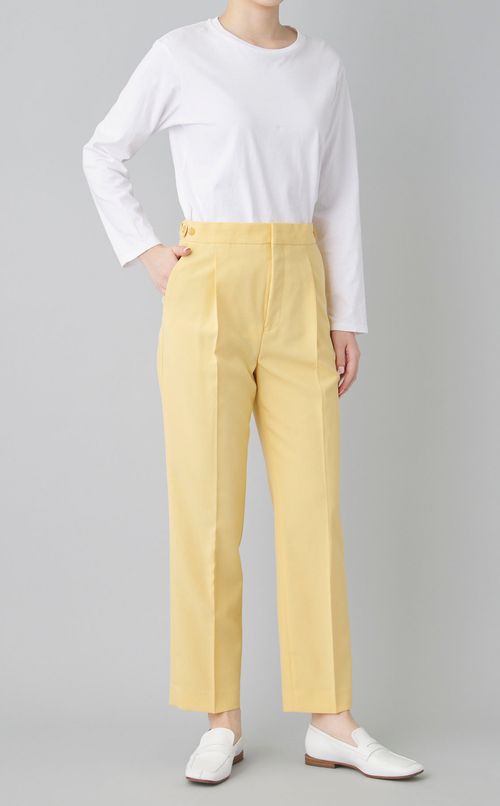 センタープレススリムスラックス