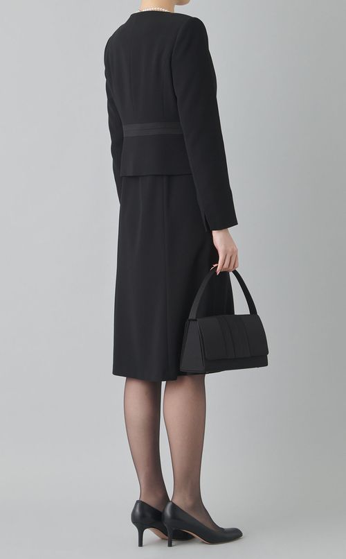 【ブラックフォーマル】ボレロ付ブラックフォーマルドレス