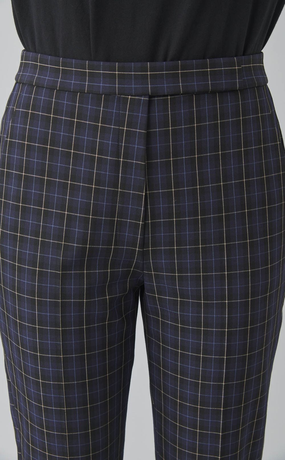 チェックスリムパンツ