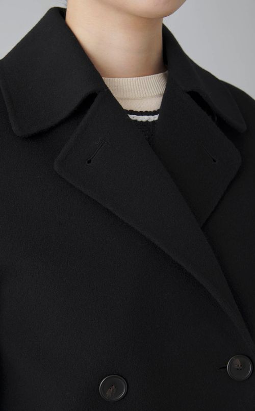 ウールカシミヤショートPコート