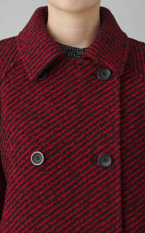 ミックスカラーステンカラーコート