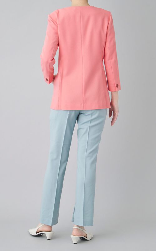 ハートボタンノーカラージャケット