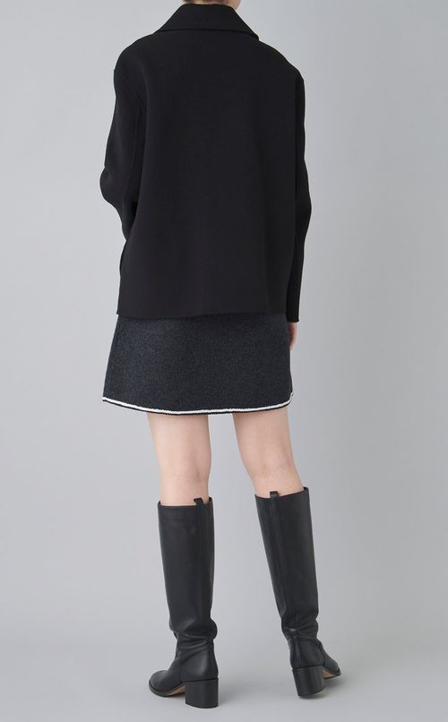 ウールカシミヤショートPコート