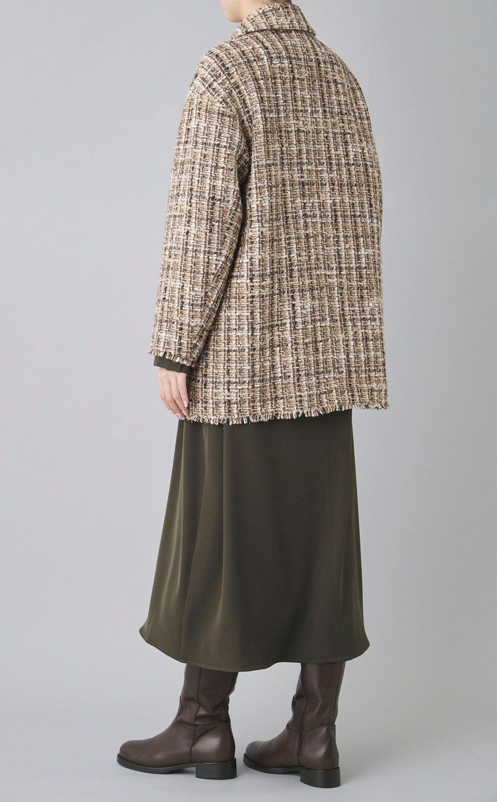 ラメツイードテーラーカラージャケット