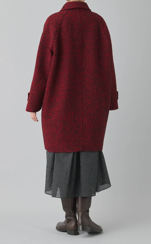 ミックスカラーステンカラーコート