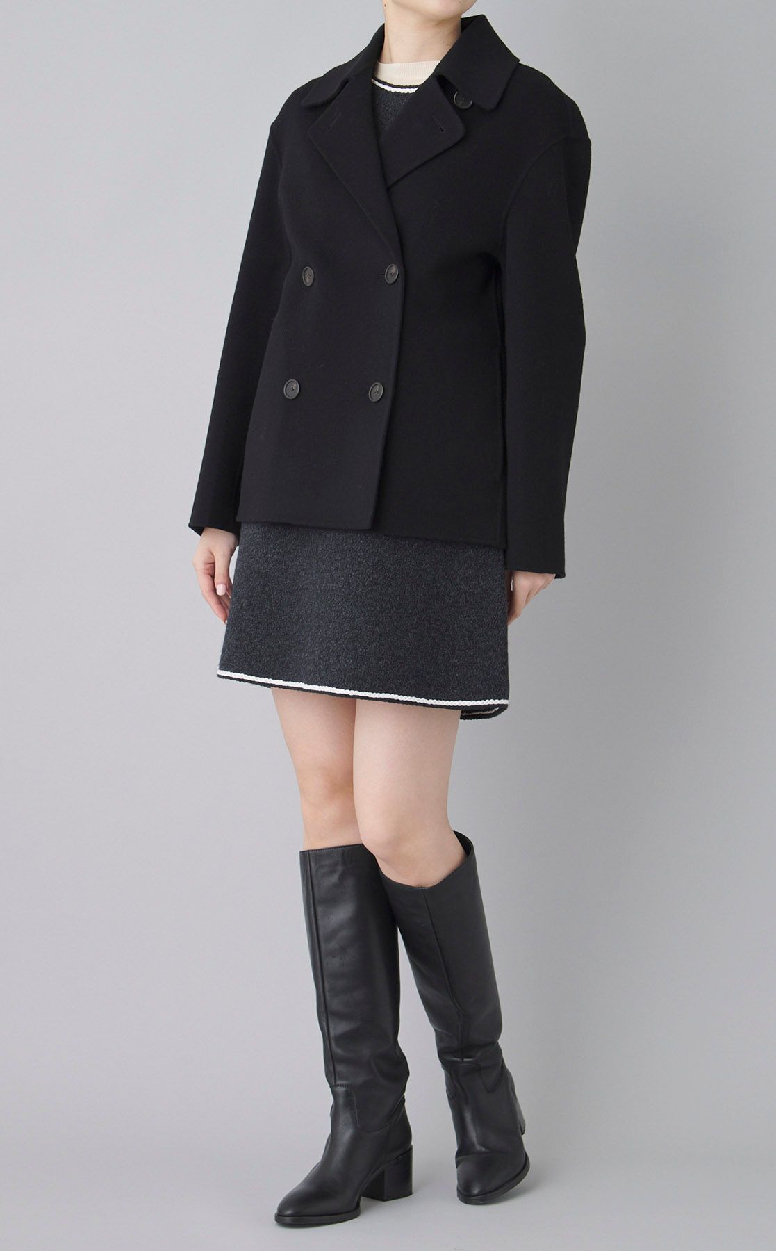 Theory｜ウールカシミヤショートPコート