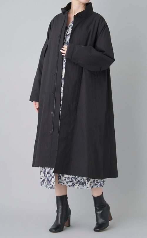 ベルト付ボタニカルプリントワンピース