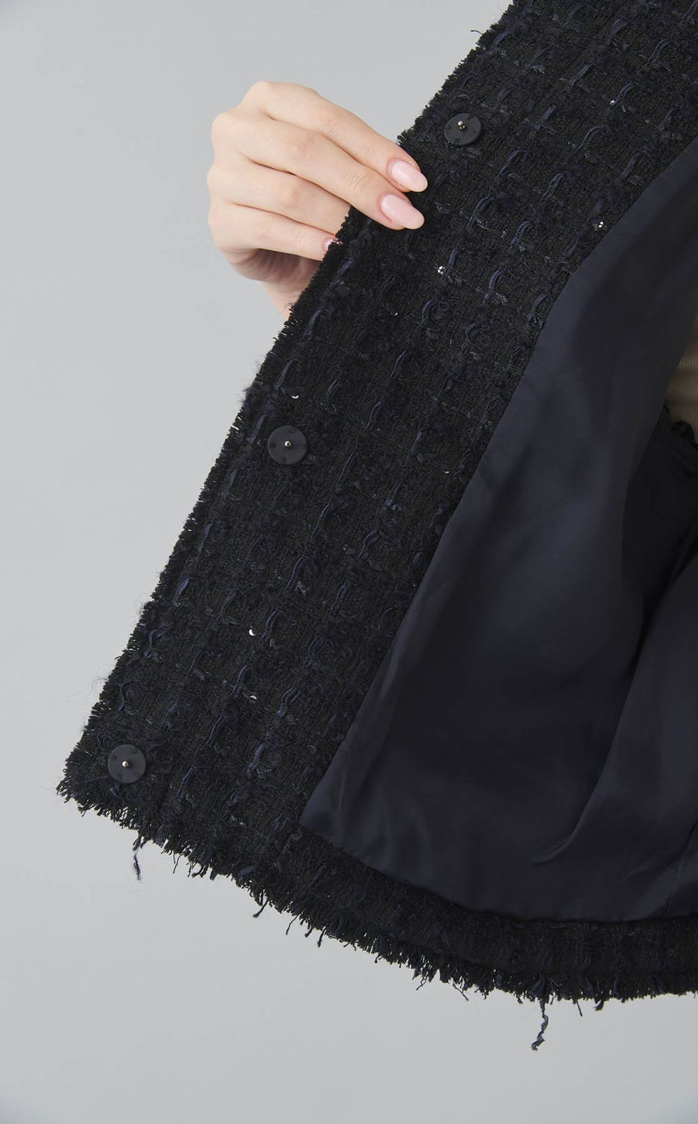 モールヤーンツイードショートジャケット