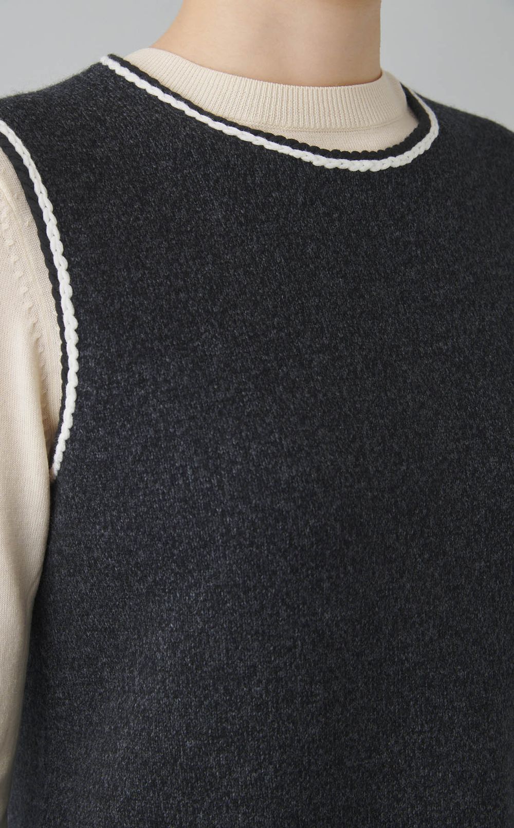 ウールニットミニワンピース