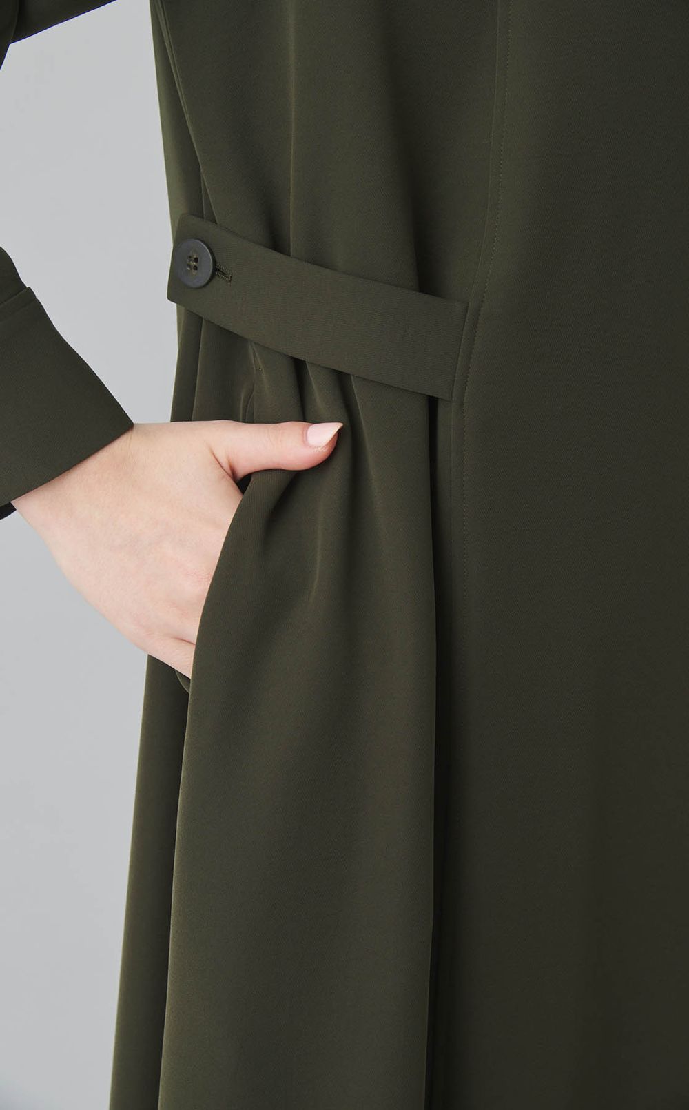 サテンサイドシームワンピース