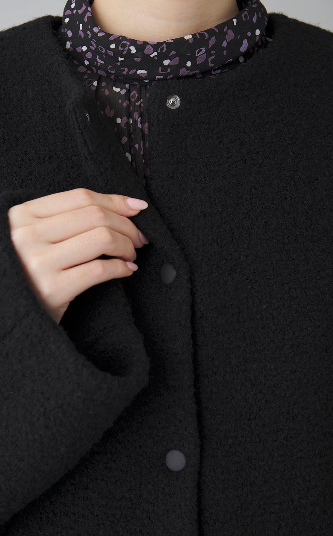 Theory luxe｜ロードウールノーカラージャケット