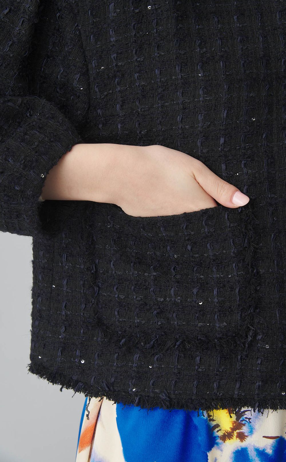 モールヤーンツイードショートジャケット