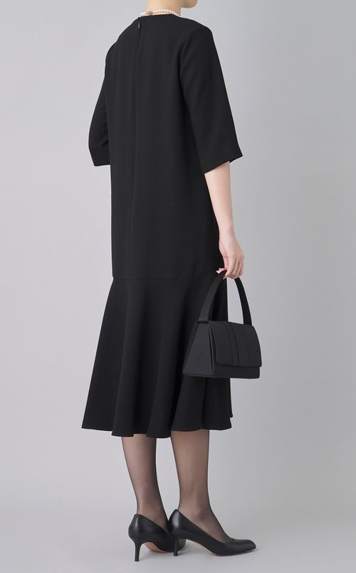 【ブラックフォーマル】別注ハーフスリーブワンピース