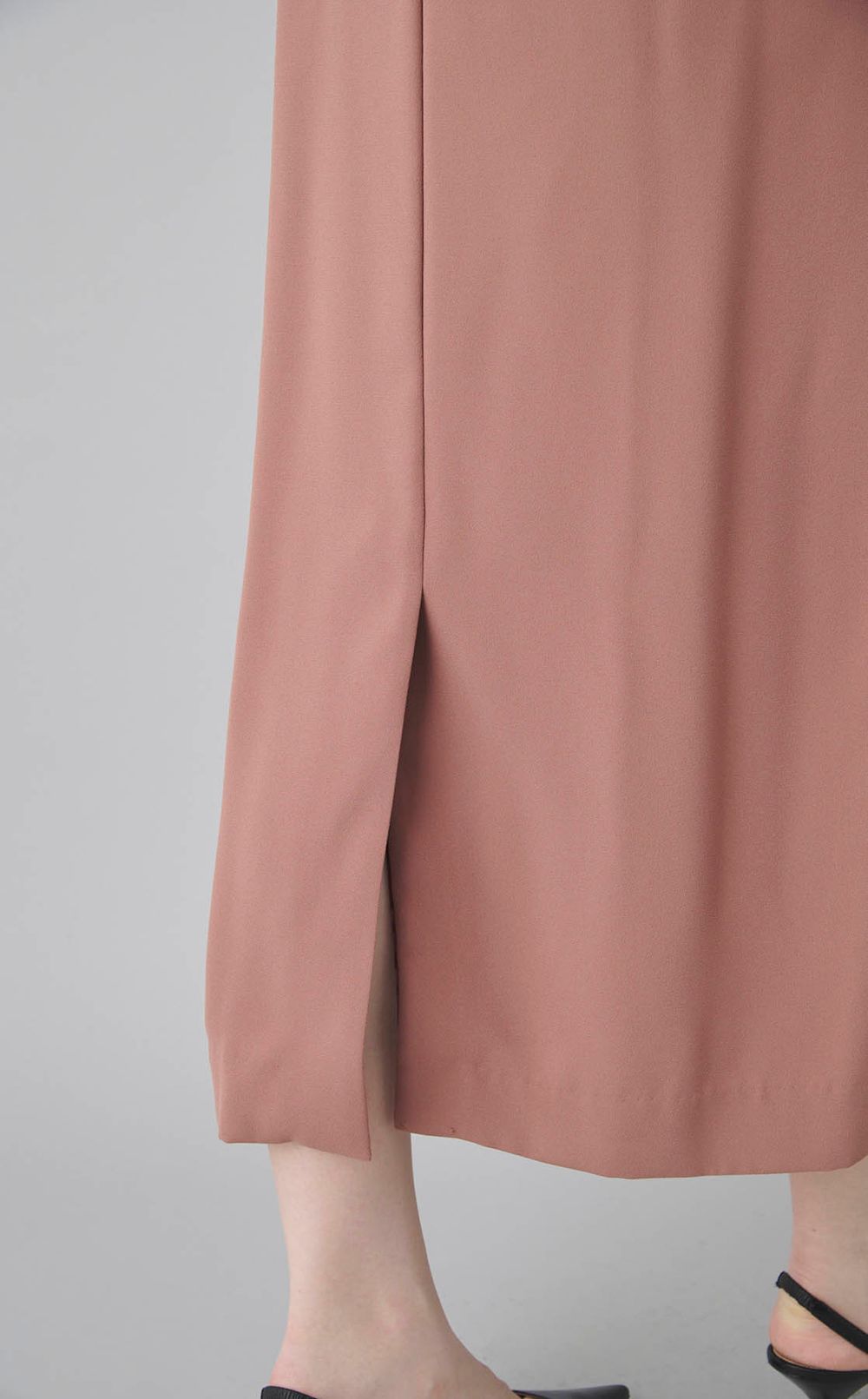 レースブラウス付Iラインドレス