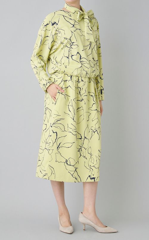 ドローイングプリントブラウス