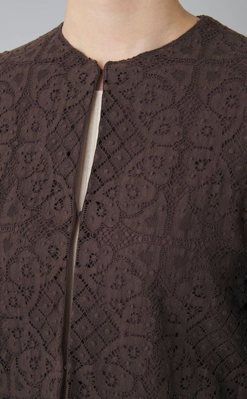 コットンレースショートブルゾン