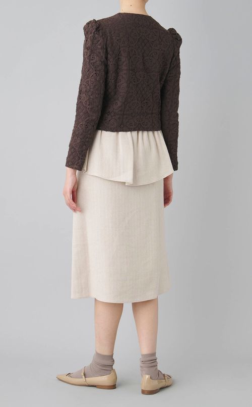 コットンレースショートブルゾン