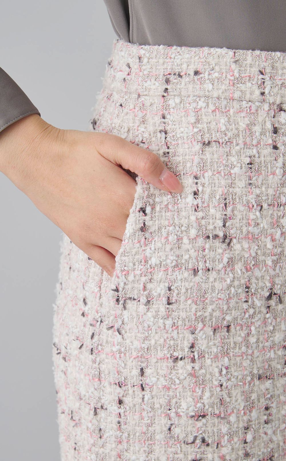 イリュームツイードIラインスカート