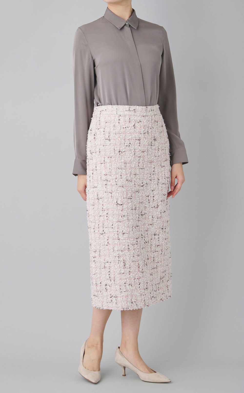 イリュームツイードIラインスカート