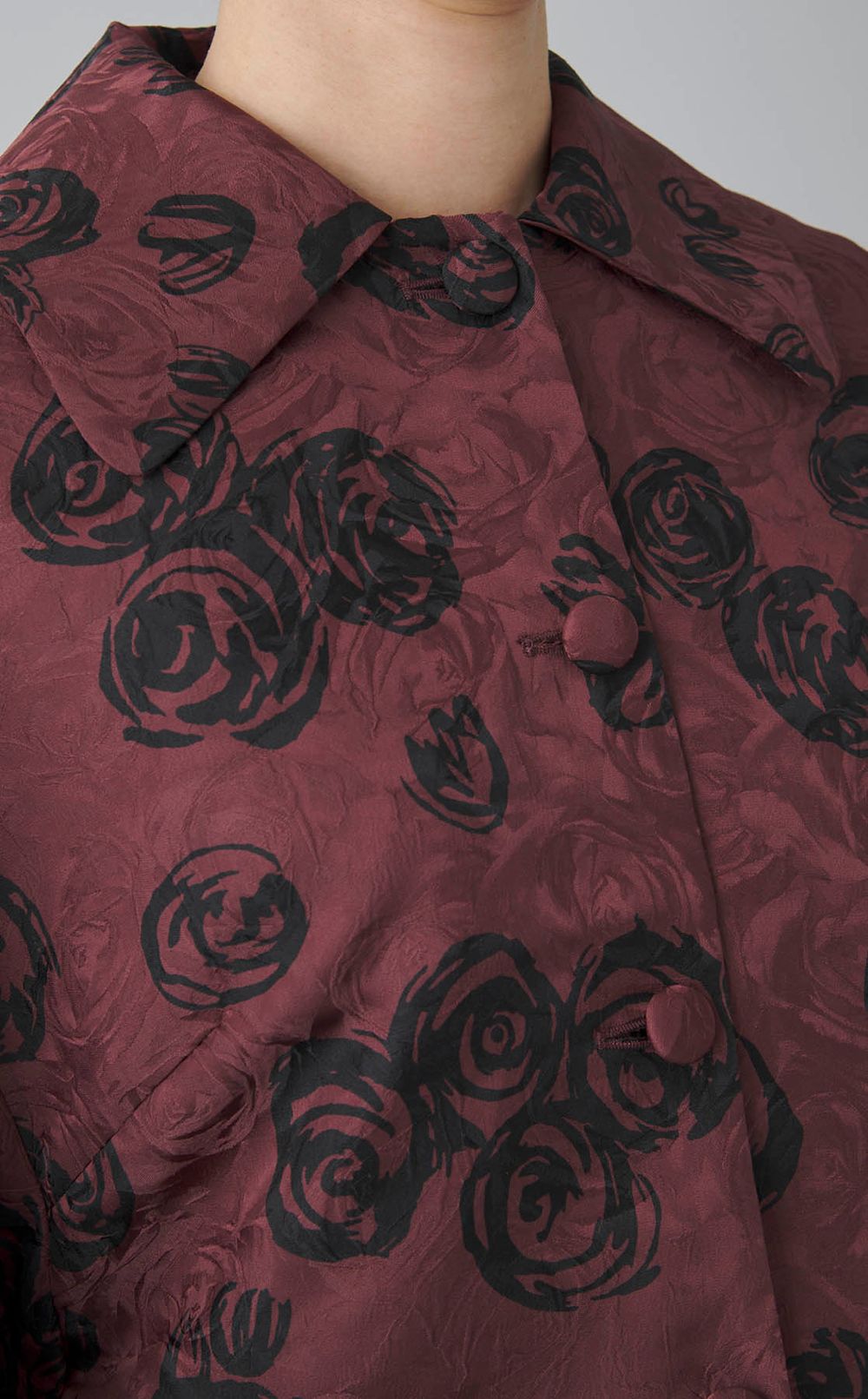 ローズジャガードショートジャケット