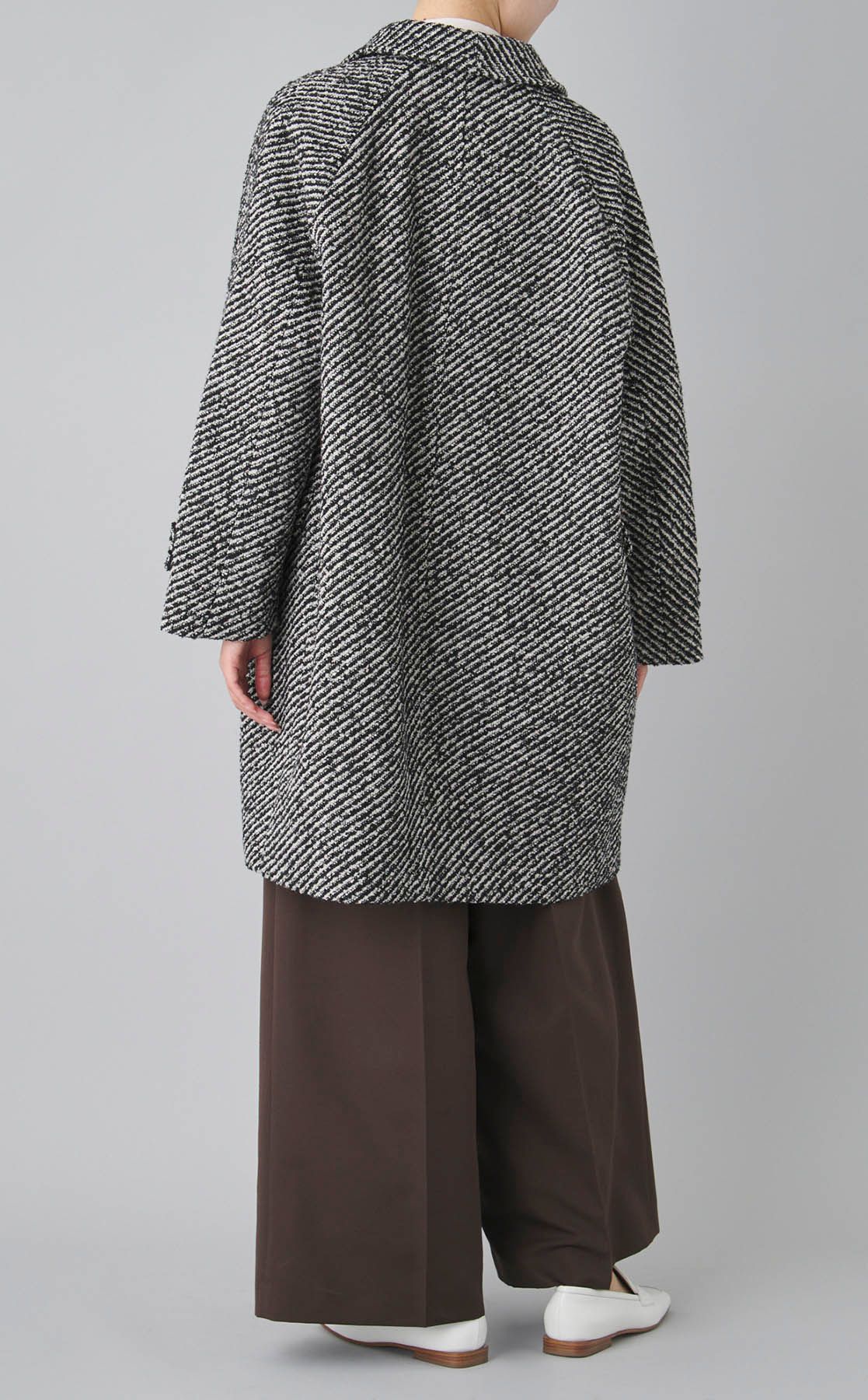 Mila Owen｜ミックスカラーステンカラーコート