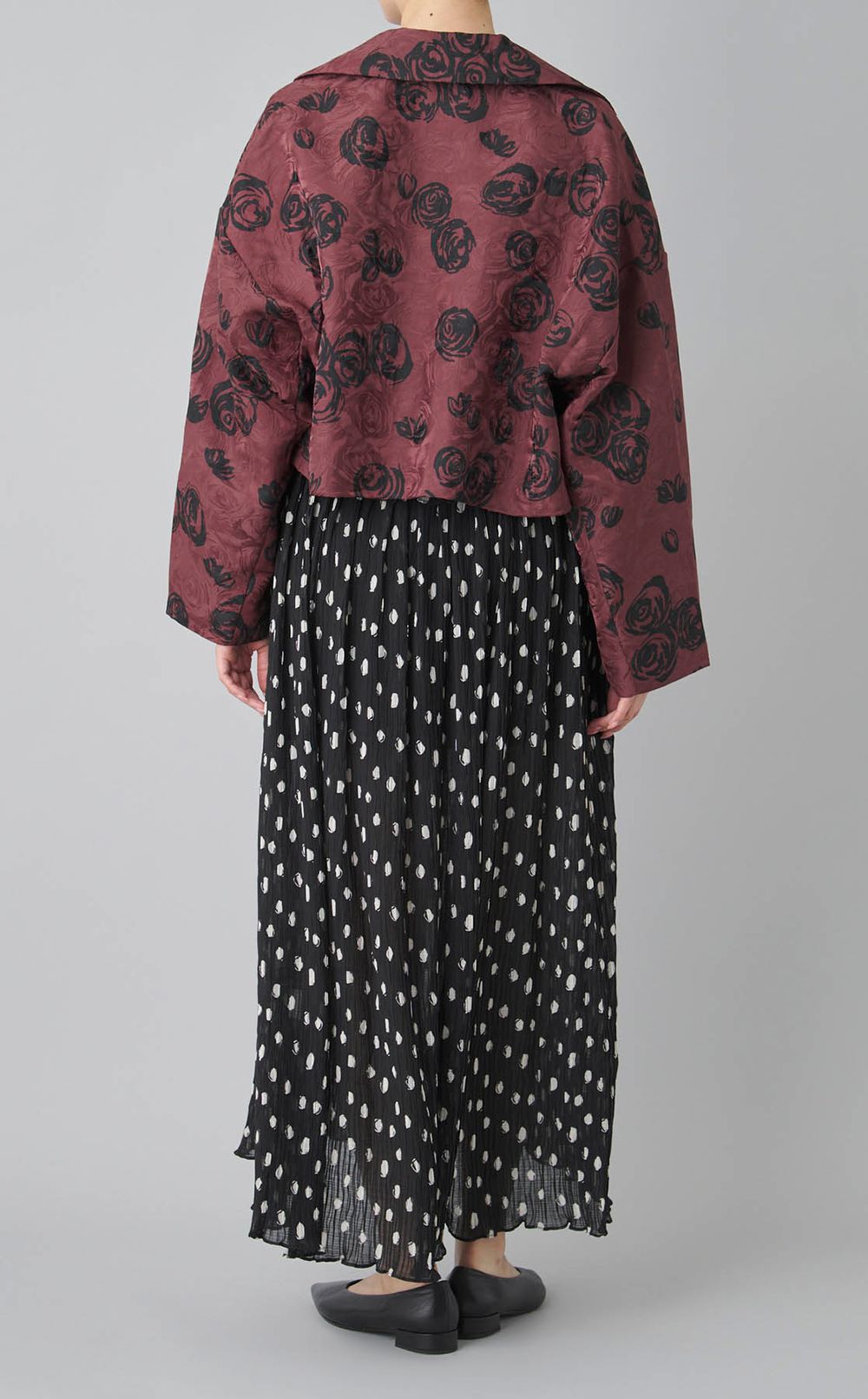 ローズジャガードショートジャケット