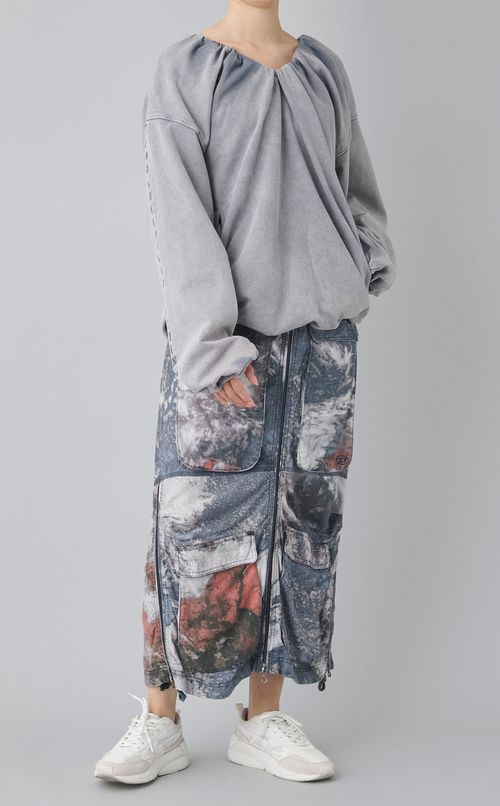 ギャザーネックスウェットプルオーバー