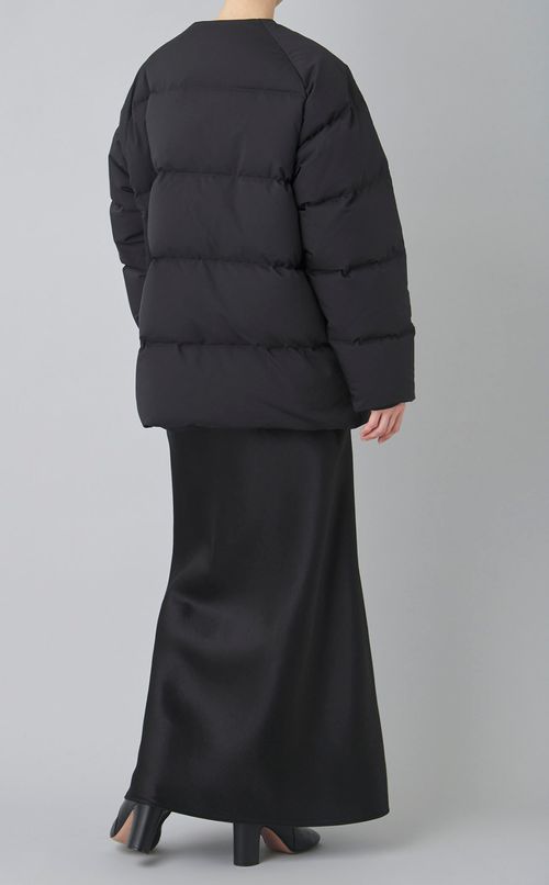 ノーカラー中綿ブルゾン