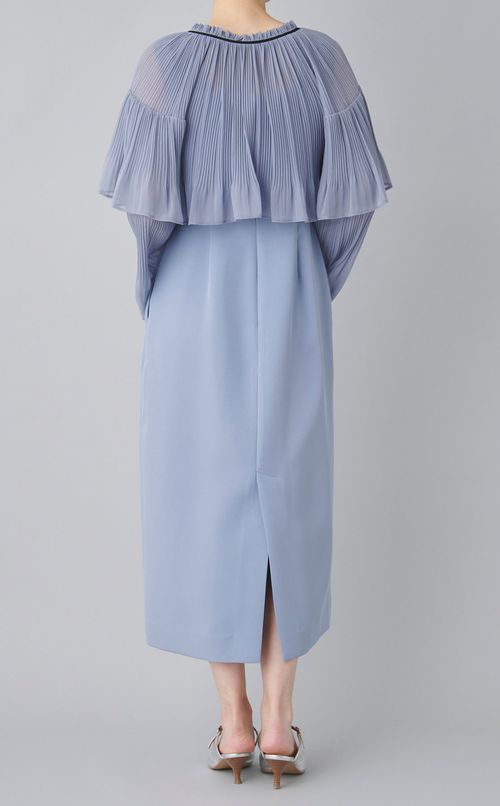 ブラウスケープ付きドレス