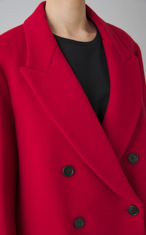 ウールダブルショートコート