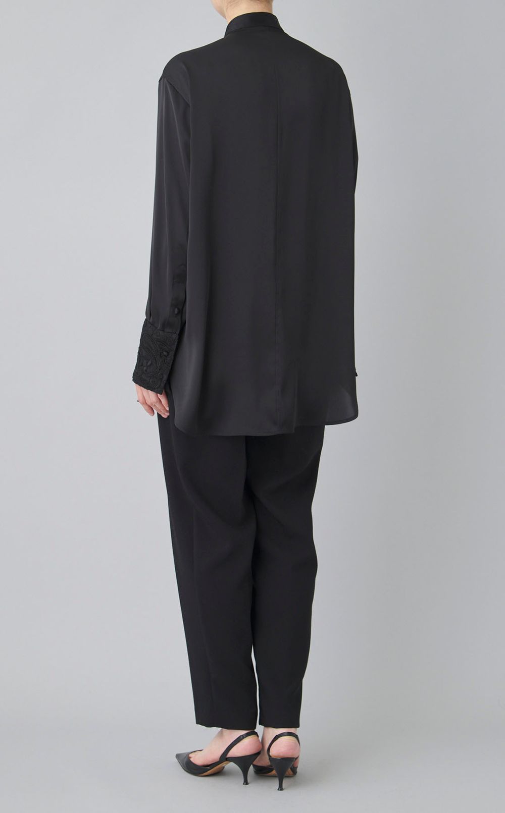 【ブラックフォーマル】レースシャツ