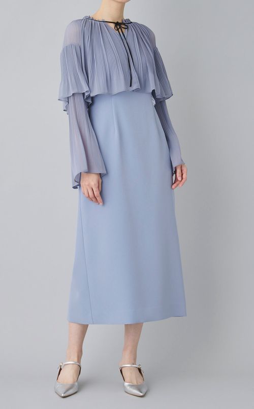 ブラウスケープ付きドレス