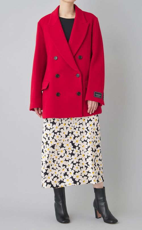 ウールダブルショートコート