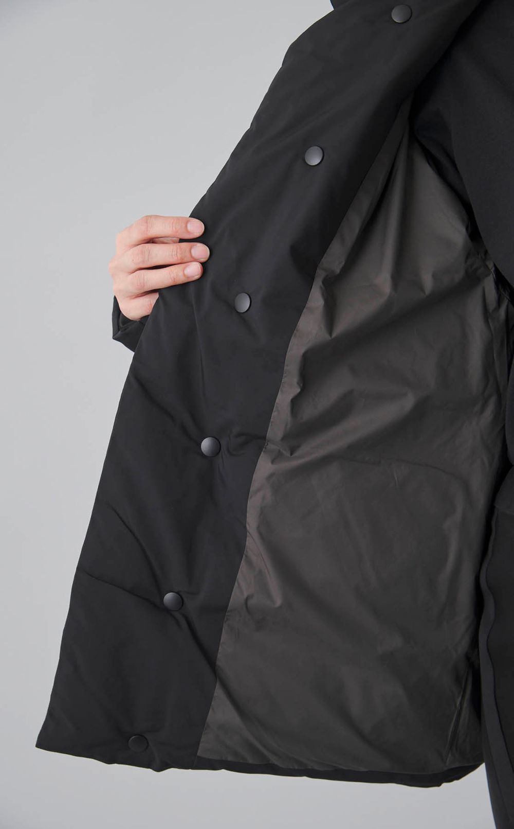 ノーカラー中綿ブルゾン