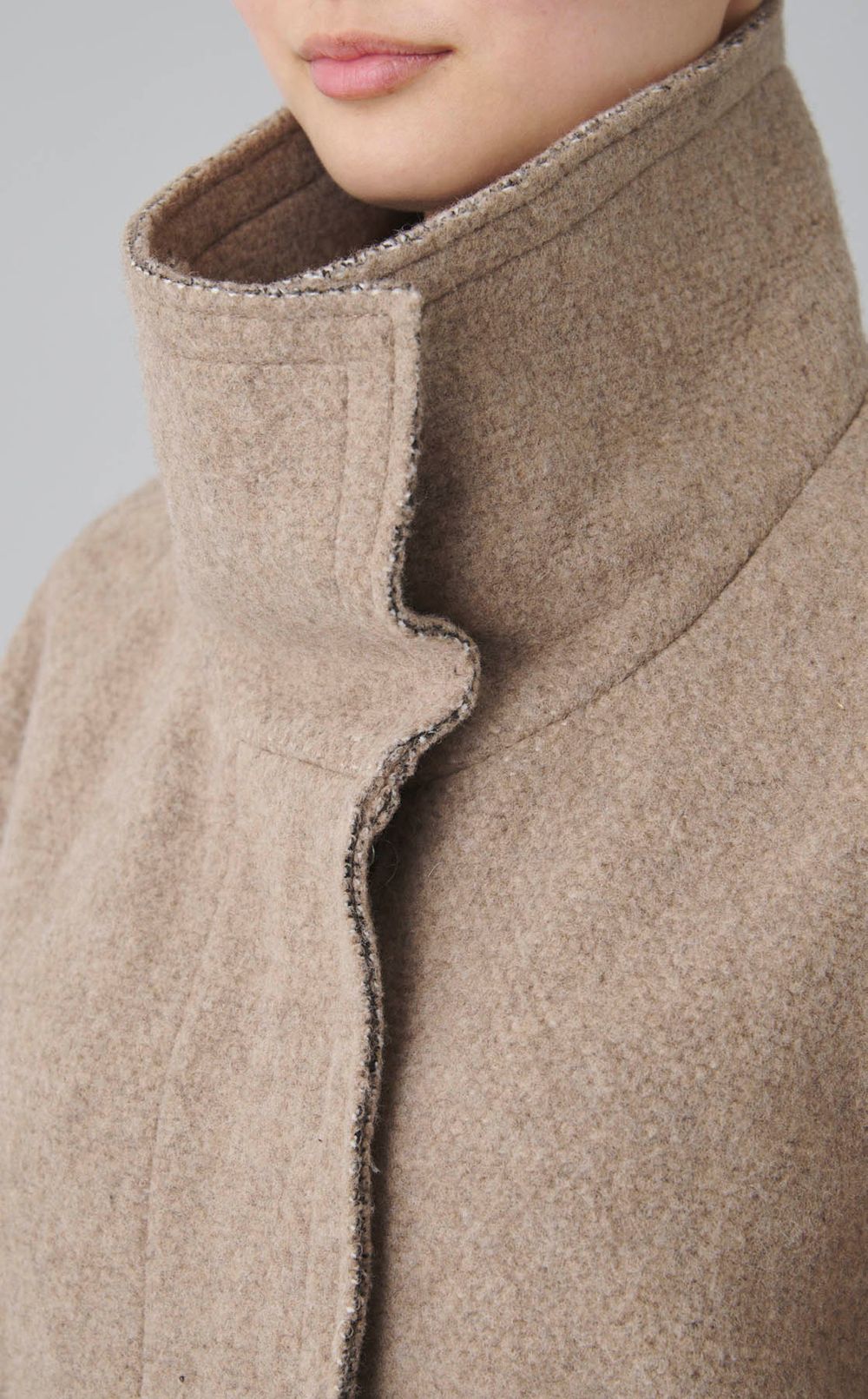 スライバースタンドカラーブルゾン