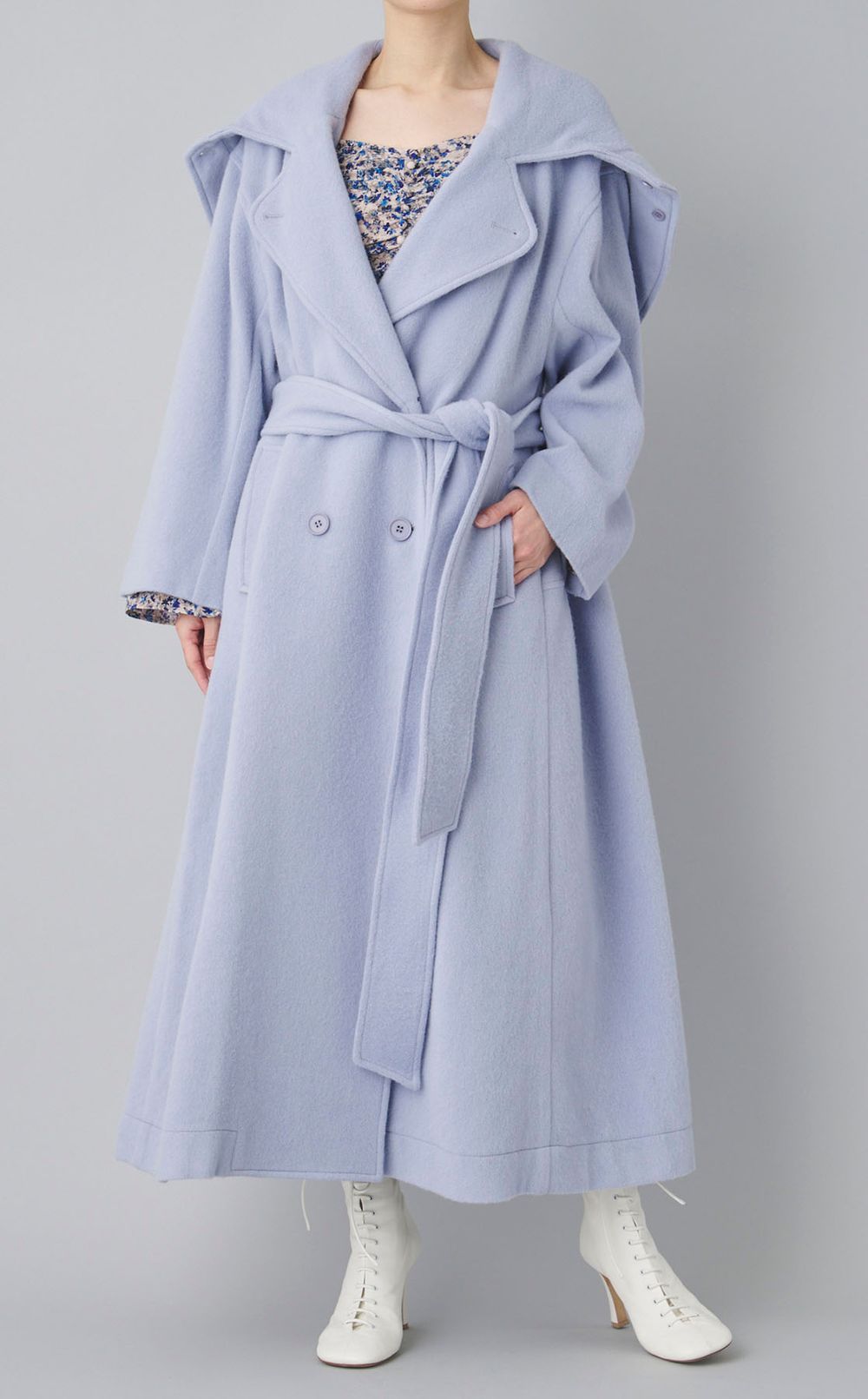 フーディーロングコート