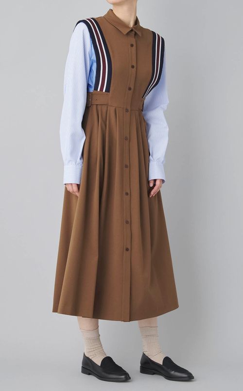 リブラインミックスワンピース