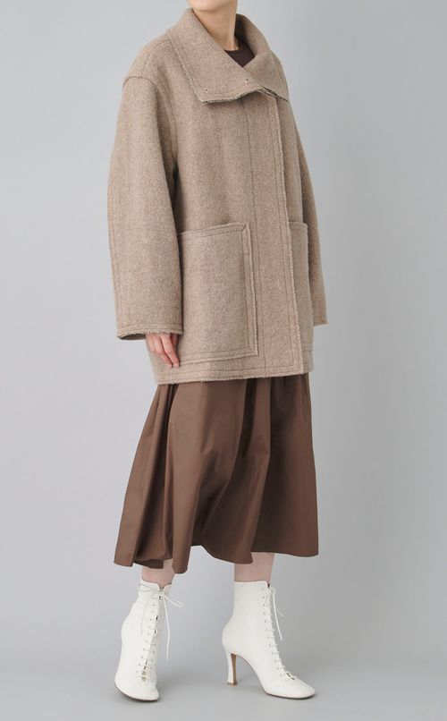 スライバースタンドカラーブルゾン