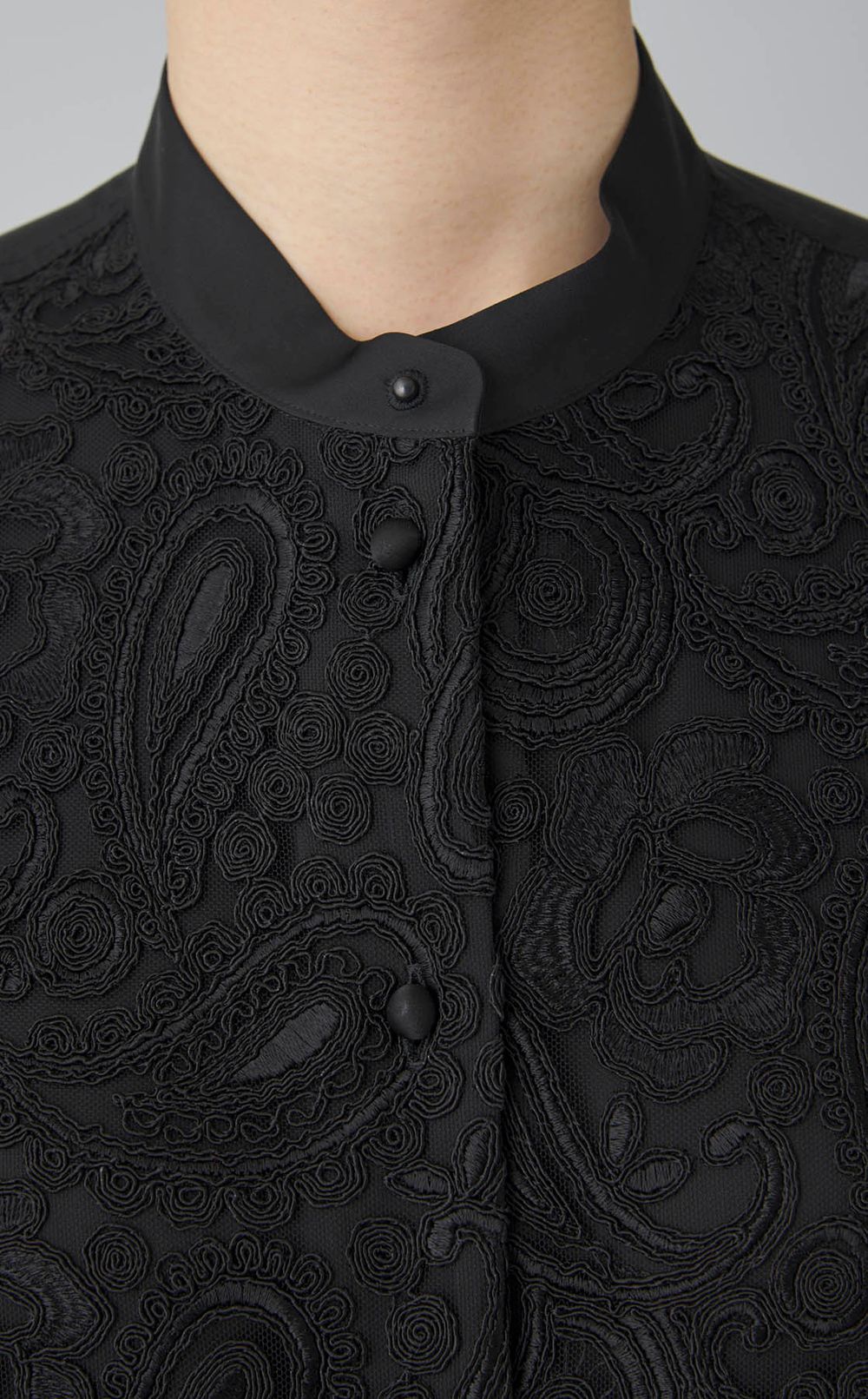 【ブラックフォーマル】レースシャツ