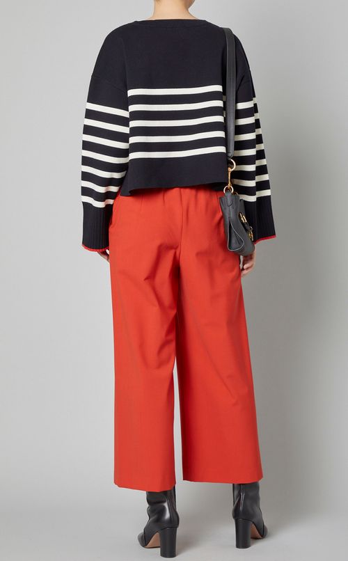 ストレッチワイドクロップドパンツ