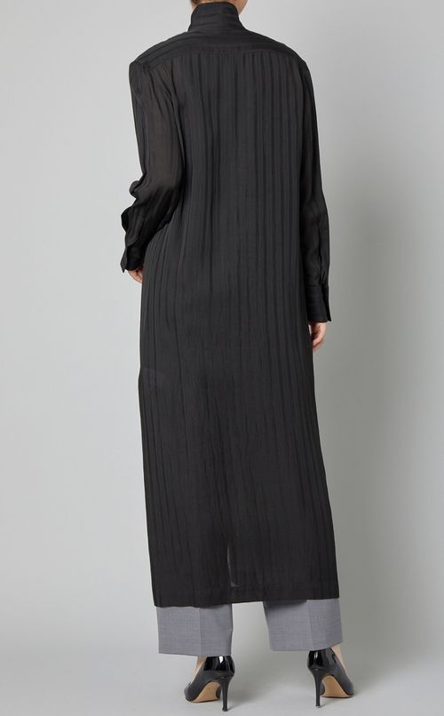 ストライプジャガードシャツワンピース