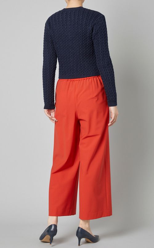 ケーブルニットショートカーディガン