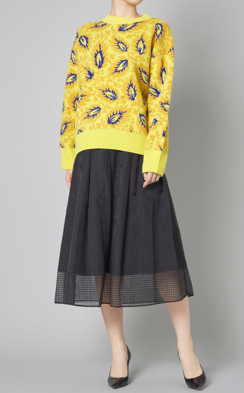 ボタニカルニットプルオーバー