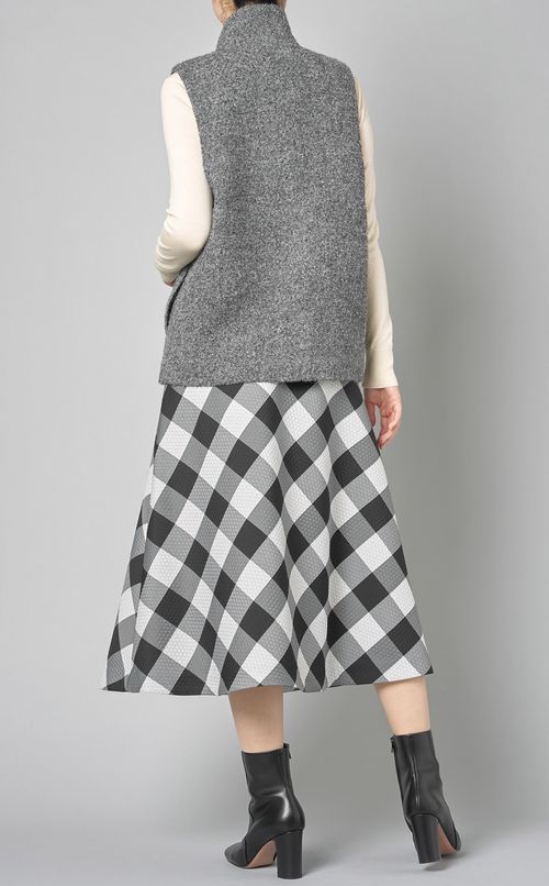 ツイードハイネックベスト