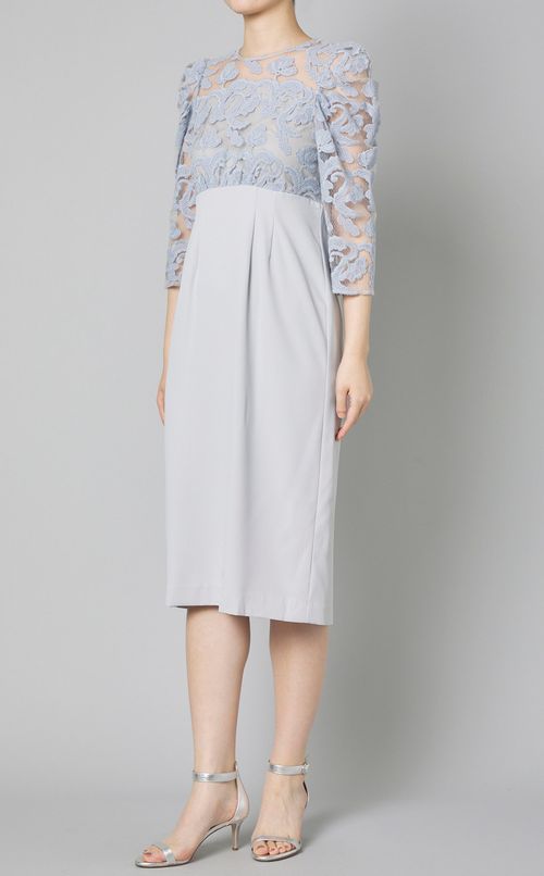 エンブロイダリー チュールワンピース