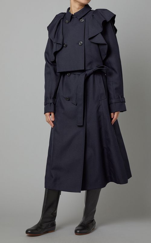 3wayフリルトレンチコート