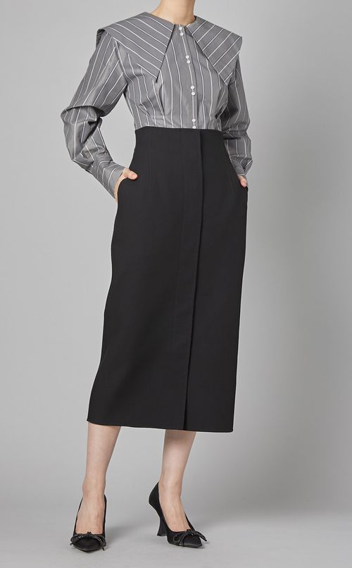 ハイウェストツイルスカート