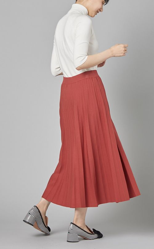 レーヨンストレッチプリーツスカート